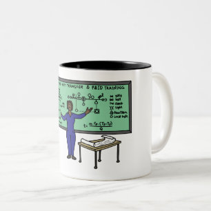 2 Couleurs Tasse de café de règle de femmes de génie