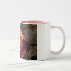 2 Couleurs Tasse de café de rose pourpre et jaune