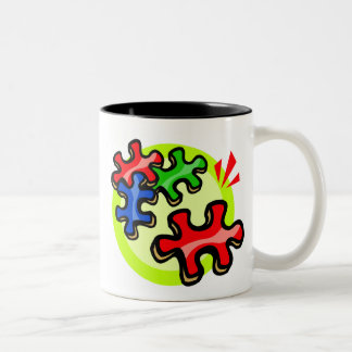2 Couleurs Tasse de café de sensibilisation sur l'autisme