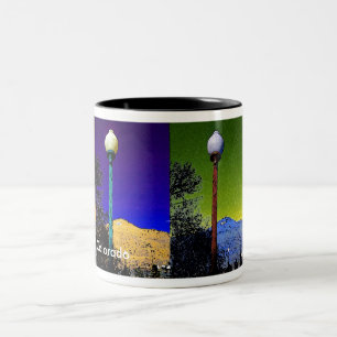 2 Couleurs Tasse de café de style d'art de bruit