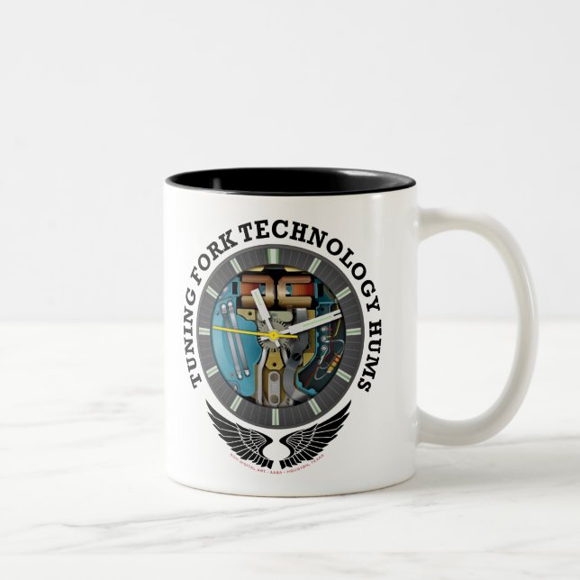 2 Couleurs Tasse de café de technologie de diapason (Droit)
