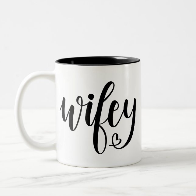 2 Couleurs Tasse de café de Wifey (Gauche)
