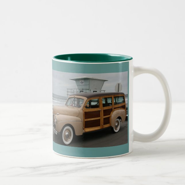2 Couleurs Tasse de café de Woodie (Droit)