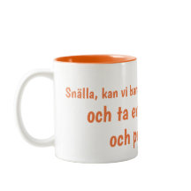 Tasse de café d'entretiens de paix