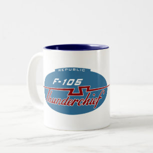 2 Couleurs Tasse de café d'héritage de la République F-105
