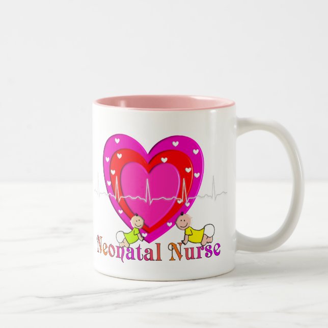 2 Couleurs Tasse de café d'infirmière de Neonatal/NICU (Droit)