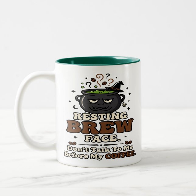 2 Couleurs Tasse de café d'infirmière Halloween (Gauche)