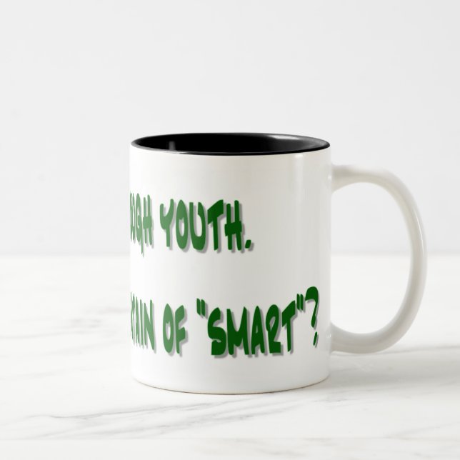 2 Couleurs Tasse de café drôle avec dire (Droit)