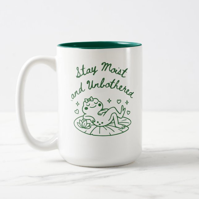 2 Couleurs Tasse de café drôle de grenouille Cadeau (Gauche)