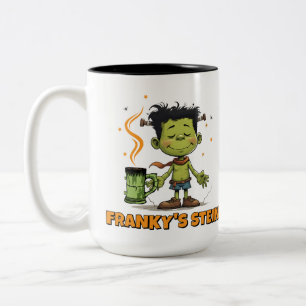 2 Couleurs Tasse de café drôle d'Halloween Franky Stein Monst
