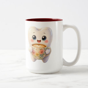 2 Couleurs Tasse de café drôle d'hygiéniste dentaire mignonne