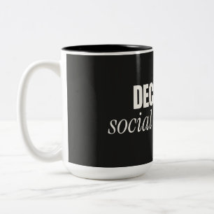 2 Couleurs Tasse de café drôle disant que le décaféiné est un