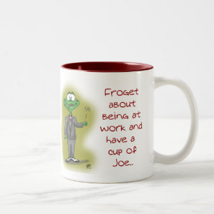2 Couleurs Tasse de café drôle : Froget au sujet d'être au