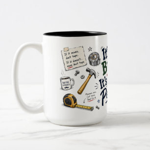 2 Couleurs Tasse de café drôle pour papa bricoleur