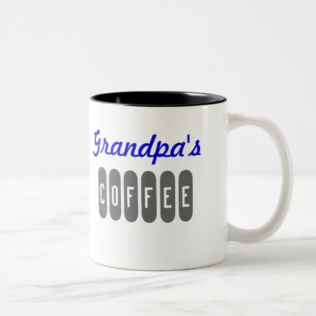 2 Couleurs Tasse de café du grand-papa (Droit)