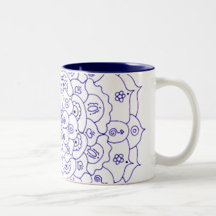 2 Couleurs TASSE de café du mandala 7
