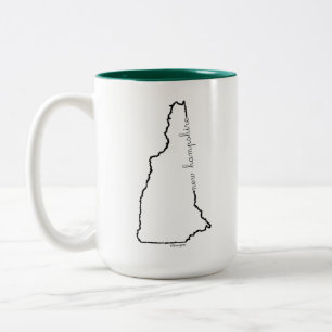 2 Couleurs Tasse de café du New Hampshire