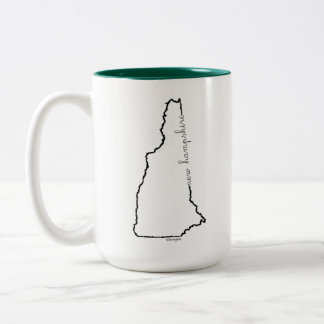 2 Couleurs Tasse de café du New Hampshire