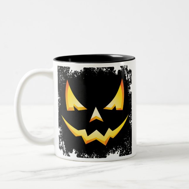 2 Couleurs Tasse de café effrayante de Halloween de (Gauche)