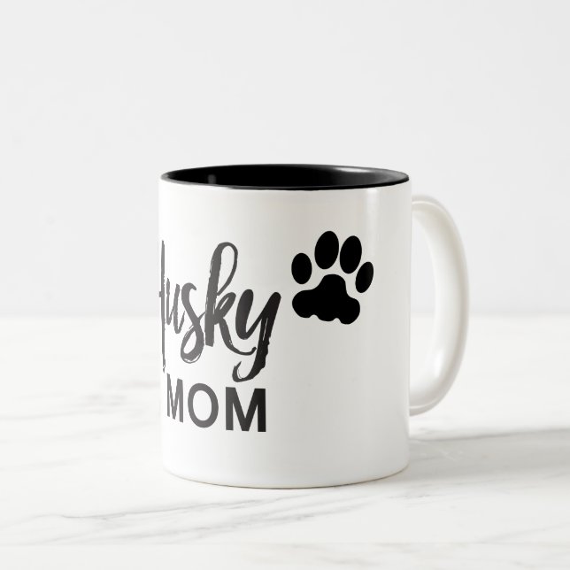 2 Couleurs Tasse de café enrouée de maman (Devant droit)
