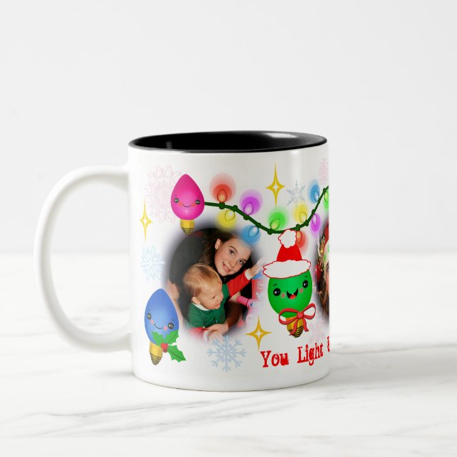 2 Couleurs Tasse de café faite sur commande de lumières de (Gauche)