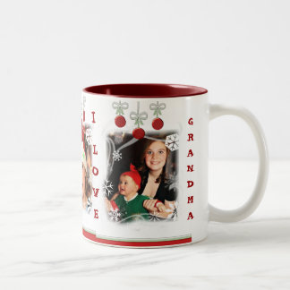 2 Couleurs Tasse de café faite sur commande de Noël de photo