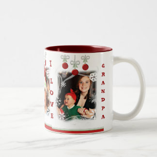 2 Couleurs Tasse de café faite sur commande de Noël de photo
