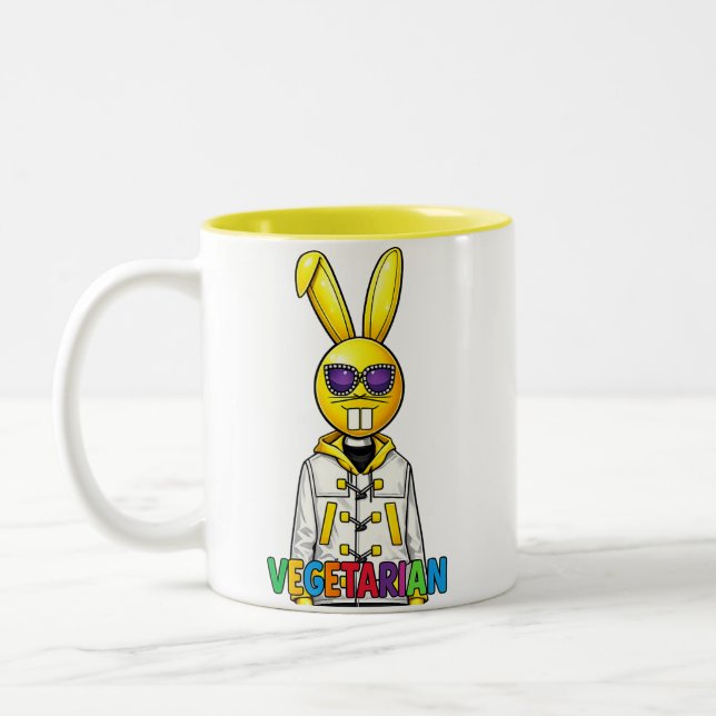 2 Couleurs Tasse de café graphique d'art urbain tendance | De (Gauche)