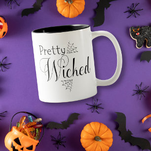 2 Couleurs Tasse de café Halloween Toile d'Araignée assez Méc