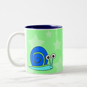 2 Couleurs Tasse de café heureuse d'escargot