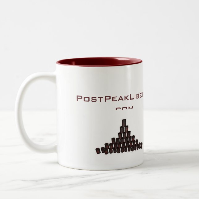 2 Couleurs Tasse de café libérale de Courrier-Crête (Gauche)