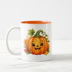 2 Couleurs Tasse de café mignonne citrouille d'Halloween   Au