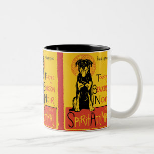 2 Couleurs Tasse de café mignonne de chien de Beauceron