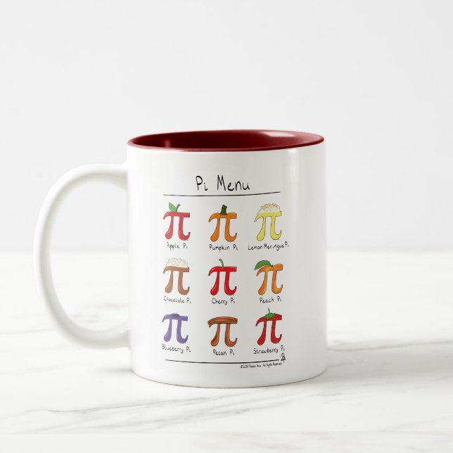 2 Couleurs Tasse de café mignonne de jour des maths pi de (Gauche)