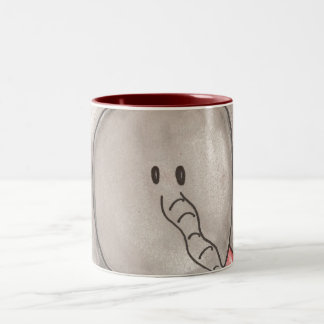 2 Couleurs Tasse de café mignonne d'éléphant de bande