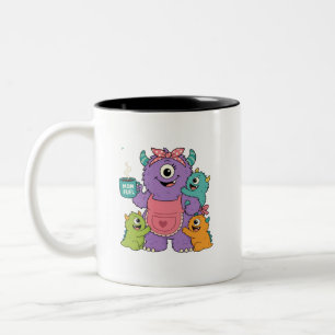 2 Couleurs Tasse de café Monster Mommy Mom Fuel