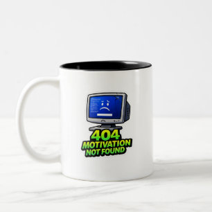 2 Couleurs Tasse de café Motivation Ordinateur Drôle 404