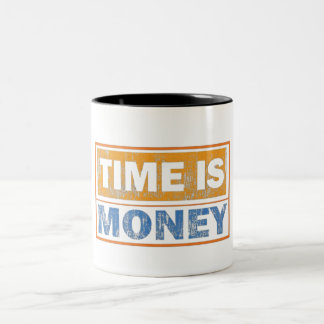 2 Couleurs Tasse de café motivationnelle « Le temps, c'est de