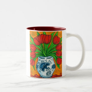 2 Couleurs Tasse de café néerlandaise de plaisir