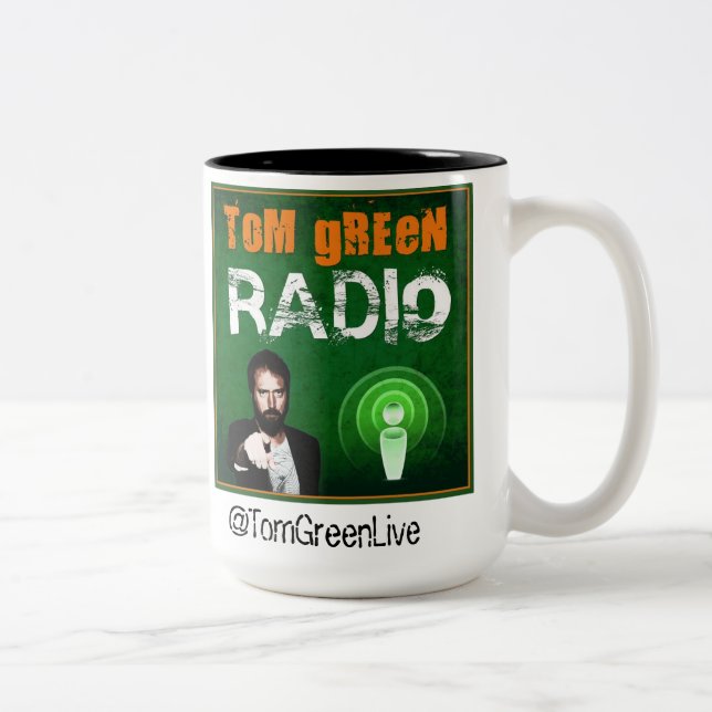 2 Couleurs Tasse de café par radio verte de Tom (Droit)