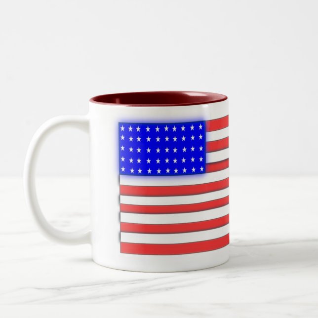 2 Couleurs Tasse de café patriotique (Gauche)