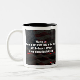 2 Couleurs Tasse de café patriotique drôle 'Murica !