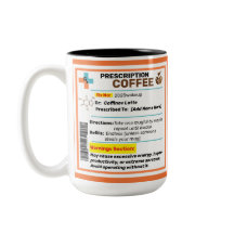 Tasse de café personnalisée avec ordonnance drôle 