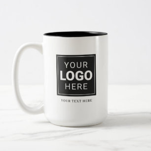 2 Couleurs Tasse de café personnalisée avec votre logo