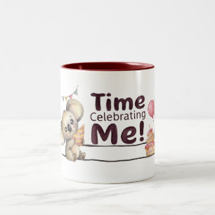 2 Couleurs Tasse de café personnalisée pour l'anniversaire d'