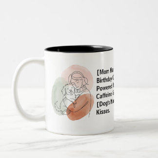 2 Couleurs Tasse de café personnalisée pour maman de chien po