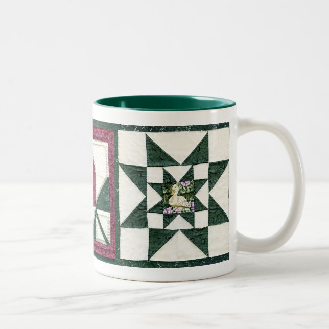 2 Couleurs Tasse de café piquée de Potholders (Droit)