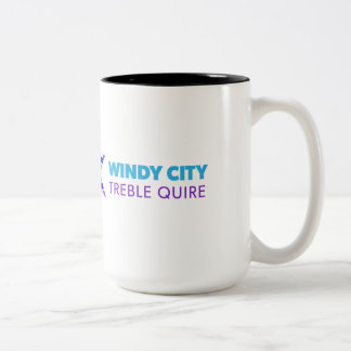 2 Couleurs Tasse de café (plein logo - 15 onces.)