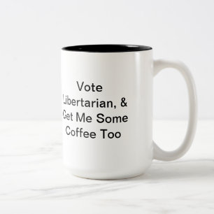 2 Couleurs Tasse de café politique libertaire