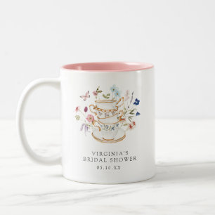 2 Couleurs Tasse de café pour Baby Shower sur le thème Tea Pa
